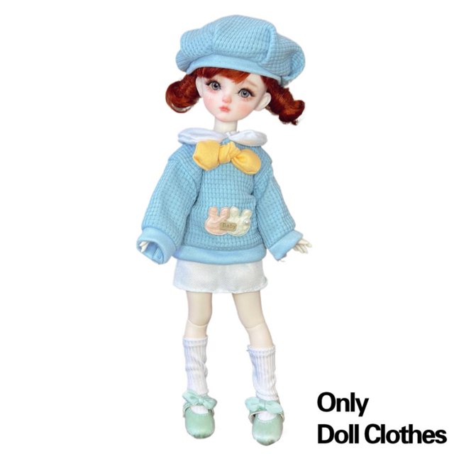 Vêtements de Poupée 30cm, Ensemble de Tenue de Poupée BJD Multistyles Dessin Animé 1/6, Cadeau Robe Mini Poupée DIY pour V0P1