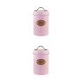 thumbnail image 1 of Wweixi Transparent Tea Jars For Storing And Displaying Favorite Tea Leaves Food Grade Metal Kitchen Storage Jars Jars Kitchen Pink coffee 2Set, 1 of 6