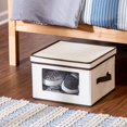 thumbnail image 2 of Honey-Can-Do SFT-02063 Natural Canvas Soft Storage Box, Medium Window Box 12x12, 2 of 5