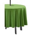 thumbnail image 3 of Vargottam Indoor/Outdoor Round Tablecloth 58 Inch Round Tablecloth with Umbrella , Waterproof Zippered Patio Table Cloths, Spring/Summer Table Covers for Circular Table/BBQs/Picnic-Pear Green, 3 of 7