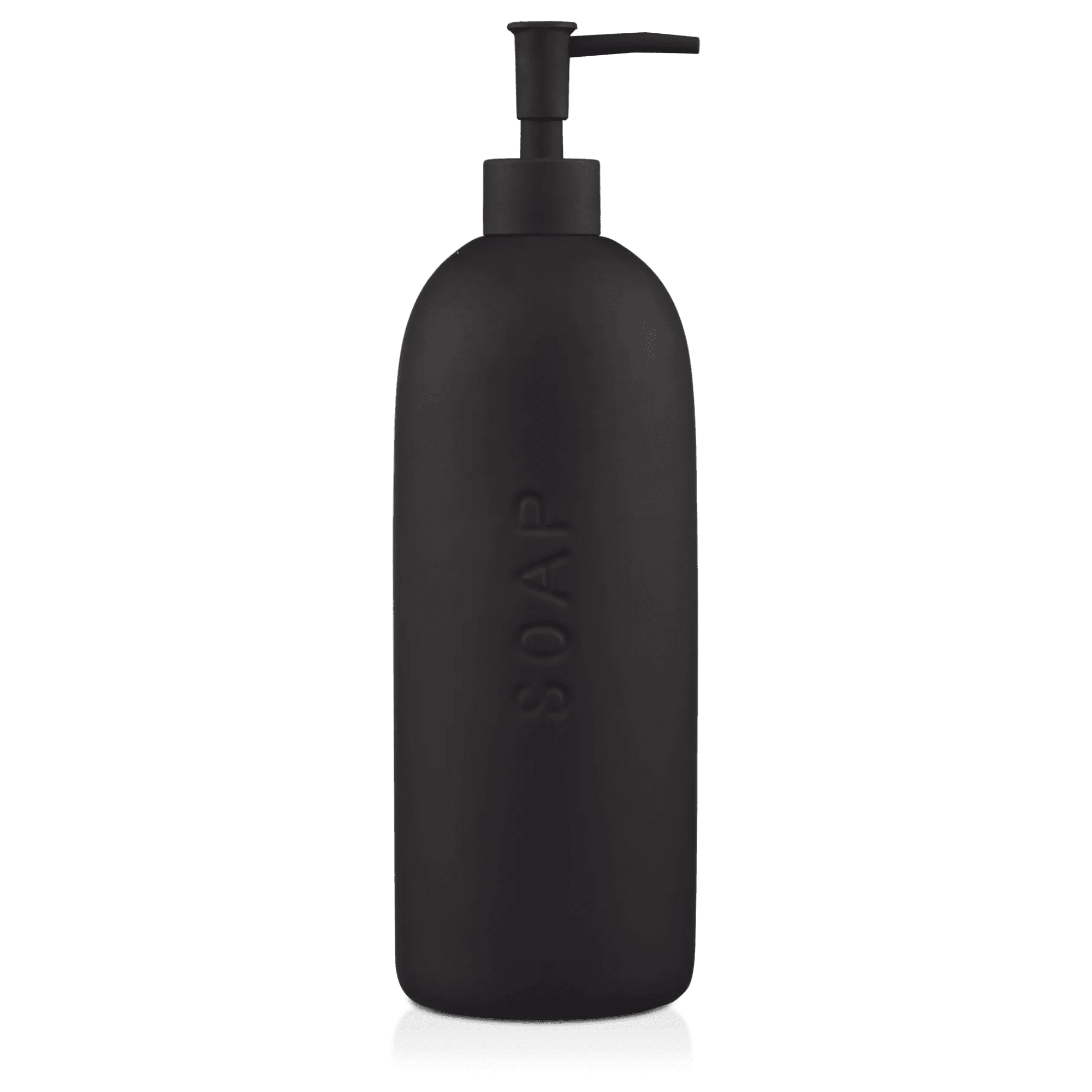 Bouclair Black Ceramic Soap Engraved Dispenser