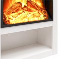 thumbnail image 4 of Ameriwood Home Clermont Electric Fireplace Mantel, Ivory Oak, 4 of 8