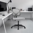 thumbnail image 2 of Low-Back Home Office Task Chair, Armless Executive Rolling Swivel Task Chair with Adjustable Height and Swivel Casters for Working Studying Gaming, 2 of 10