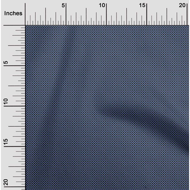 oneOone Georgette Viscose Fabric Gingham Check Print Fabric BTY 42 Inch Wide
