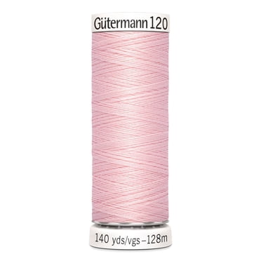 GÜTERMANN Sew-All Polyester Thread, Pink, 128 m (140 yd), 5-Pack