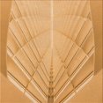 thumbnail image 1 of Ahgly Company Tapis de Zone Carré Transitionnel Néon Orange Lavable en Machine, 4 Pieds Carré, 1 of 7