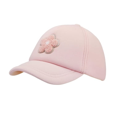 Hat with Flower Sherpa Patch