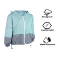 thumbnail image 4 of Qiylii Femmes Veste de Pluie Packable Couleur Extérieure Bloc Coupe-Vent à Capuche, 4 of 6