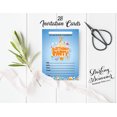 thumbnail image 3 of Darling Souvenir Blue Birthday Invitation Card Printable Fill or Write In Blank Invites Party Supplies Pack Of 28 5 x 7 Inches, 3 of 5