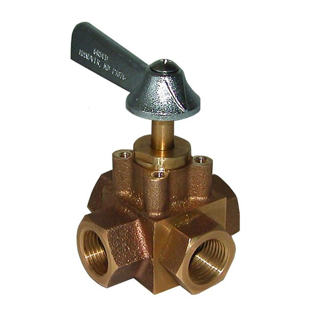 GROCO Valve de Sélection de Réservoir 4 Ports 1-2 Pouces