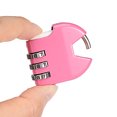 thumbnail image 4 of Unique Bargains 3 Digit Combination Padlock, 3.3mm Shackle, Zinc Alloy Lock, Pink, 4 of 5