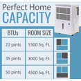 thumbnail image 2 of Refurbished Keystone KSTAD224D Dehumidifier with Electronic Controls White 22-Pint, 2 of 9