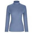 thumbnail image 4 of EGNMCR Chandail Col Roulé pour Femmes, Mode Femmes Chandail Col Roulé Manches Longues Décontracté, 4 of 8