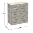 thumbnail image 3 of Sorbus Dresser with 8 Drawers- Beige, 3 of 8