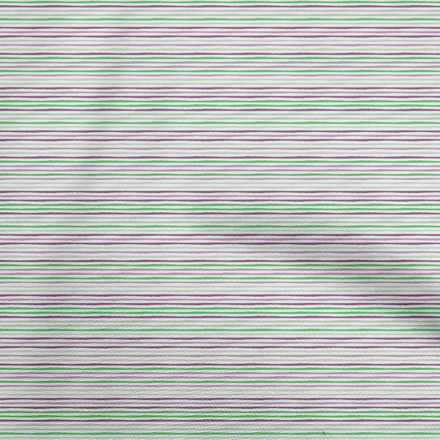 oneOone Viscose Jersey Green Fabric Stripes Sewing Craft Projects Fabric Prints By Yard 60 Inch Wide