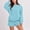 Light Blue#02, variant on TIMIFIS Women 2 Piece Outfits Sweatsuit Round-Neck Long Sleeve Tops Matching Shorts Sets Casual Cozy Tracksuit Set - Spring/Summer