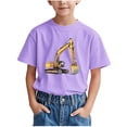 thumbnail image 1 of WRKEKC T-Shirts d'Été pour Garçons, T-Shirts Décontractés pour Garçons, T-Shirts Polyvalents Décontractés à Manches Courtes pour Enfants avec Motif Imprimé et Col Rond, 1 of 6