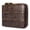 Coffee, variant on BULLCAPTAIN Genuine Leather Bifold Zipper Wallet for Men RFID Travel Purse Pouch Gift