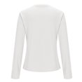 thumbnail image 4 of ShomPort Womens Lightweight Crop Tops Long Sleeve Crewneck Elastic Slim Pullover T-Shirts Solid Color Breathable Comfy Base Layer Blouses, 4 of 7