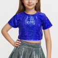 thumbnail image 1 of Rbaofujie Girls Athletic Tank Tops Round Neck Basic Cute Dance Crop Tops for Kids, 1 of 4