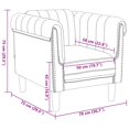thumbnail image 4 of vidaXL Fauteuil de Salon - Similicuir Suédé Brun, 4 of 5