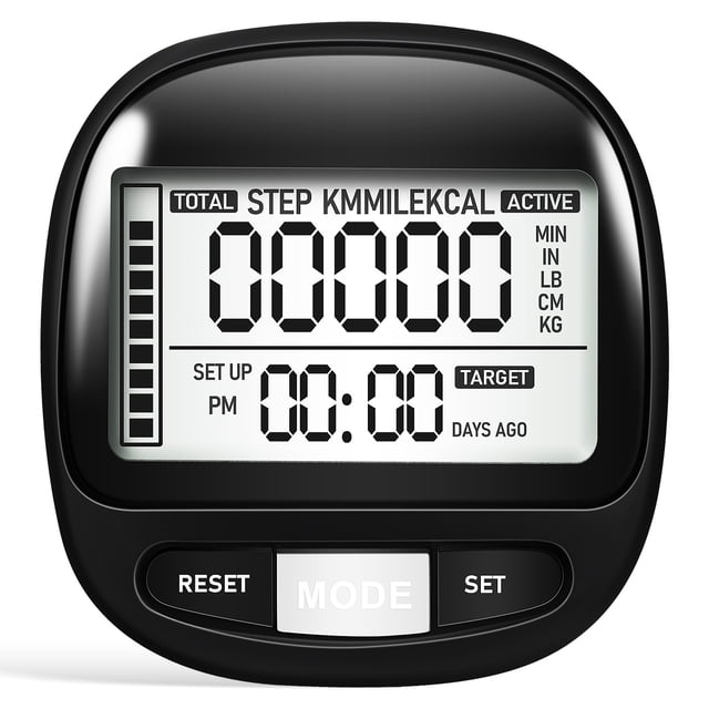 Shisuyan Podomètre de Marche Portable Extérieur Clip Podomètre Compteur de Pas