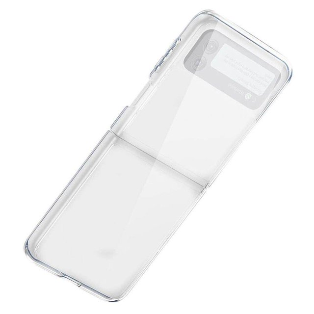 Étui Protecteur Transparent Compatible pour Galaxy Z Flip 3 5G Étui de Téléphone Anti-Rayures