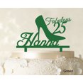 thumbnail image 1 of Custom Birthday Cake Topper Personalized Green Cake Topper Color Option Available 5-7 Inches Wide, 1 of 1