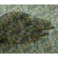 thumbnail image 4 of oneOone Viscose Chiffon Fabric Leaves & Floral Block Decor Fabric Printed BTY 42 Inch Wide, 4 of 4