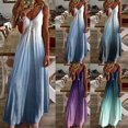 thumbnail image 4 of Kcodviy Robes Maxi pour Femmes Robe Décontractée Femmes Été Sans Manches Boho Robe Décontractée pour Femmes Décontractée Col en V Longues Robes Midi Robe Femme Robe de Plage pour les Vacances, 4 of 6
