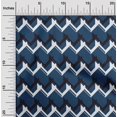 thumbnail image 1 of oneOone Cotton Silk Fabric Chevron Geometric Printed Fabric 1 Yard 42 Inch Wide, 1 of 1