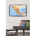 thumbnail image 3 of Map - Mexico Wall Poster, 22.375" x 34" Framed, 3 of 4