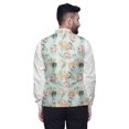 thumbnail image 3 of Atasi Floral Printed Wedding Jackets For Men Nehru Jacket Waist Coat For Festive Season-XX-Large, 3 of 6