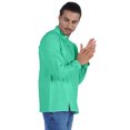 thumbnail image 3 of Atasi Chemise Henley Indienne pour Homme à Manches Longues, Décontractée, Col Mandarin, Courte Kurta, 3 of 7