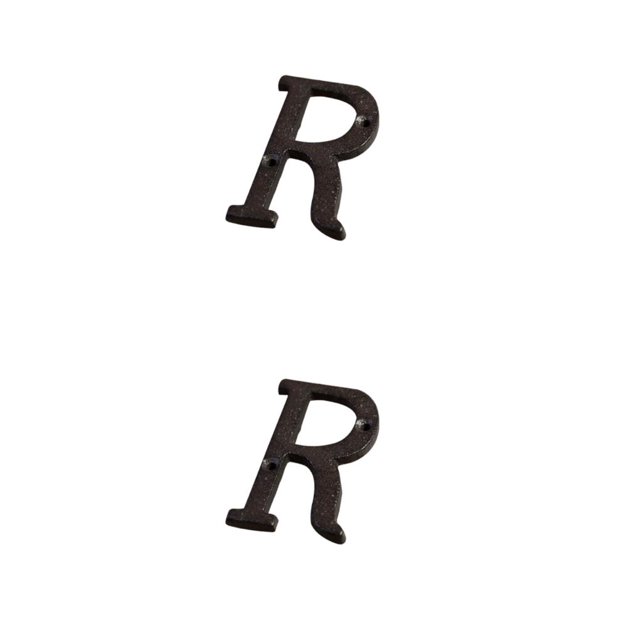 relayinert House Sign With Retro 3D Wide Range Of Uses And Durable Weather-resistant Metal House Numbers Retro 3D Sign R 2Set
