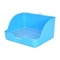 thumbnail image 1 of Rabbit / Potty Trainer Corner/ Easy to Install/ Rectangular Pee Pan Tray/ Pet Pan for Guinea Pigs Chinchillas Galesaur Ferrets Hamster Blue, 1 of 8