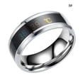 thumbnail image 4 of Couple Rings Delicate Ring Smart Sensor Body Temperature Small Lightweight Lightness Finger Jewelry Wedding Women Engagement Silver 8#, 4 of 7