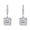 White Gold, variant on Cate & Chloe Ivy 18k White Gold Plated Dangle Earrings with Simulated Diamond Crystals for Women