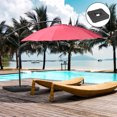 thumbnail image 2 of Outsunny 2 PCs Umbrella Weights for Parasols, Sand/Water Filled, Black, 2 of 10
