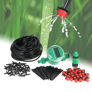 Amdohai 25m Micro Drip Irrigation System with Auto Timer Self Plant Watering Garden Hose