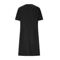thumbnail image 4 of Bocqde Robe de Sarrau Femmes Infirmières Tenue de Travail Robes Manches Courtes Boutonnée Robe de Sarrau avec Poches, 4 of 5