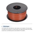 thumbnail image 3 of Uxcell 24AWG Stranded Wire Hookup 30M/100ft Orange, Electrical Wire UL1007 Spool, 3 of 6