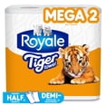 thumbnail image 1 of Essuie-tout Tiger Towel de Royale, 2 rouleaux mega, 1 of 9