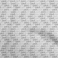 thumbnail image 1 of oneOone Rayon Gray Fabric Writing Font Craft Projects Decor Fabric Printed By The Yard 56 Inch Wide, 1 of 4