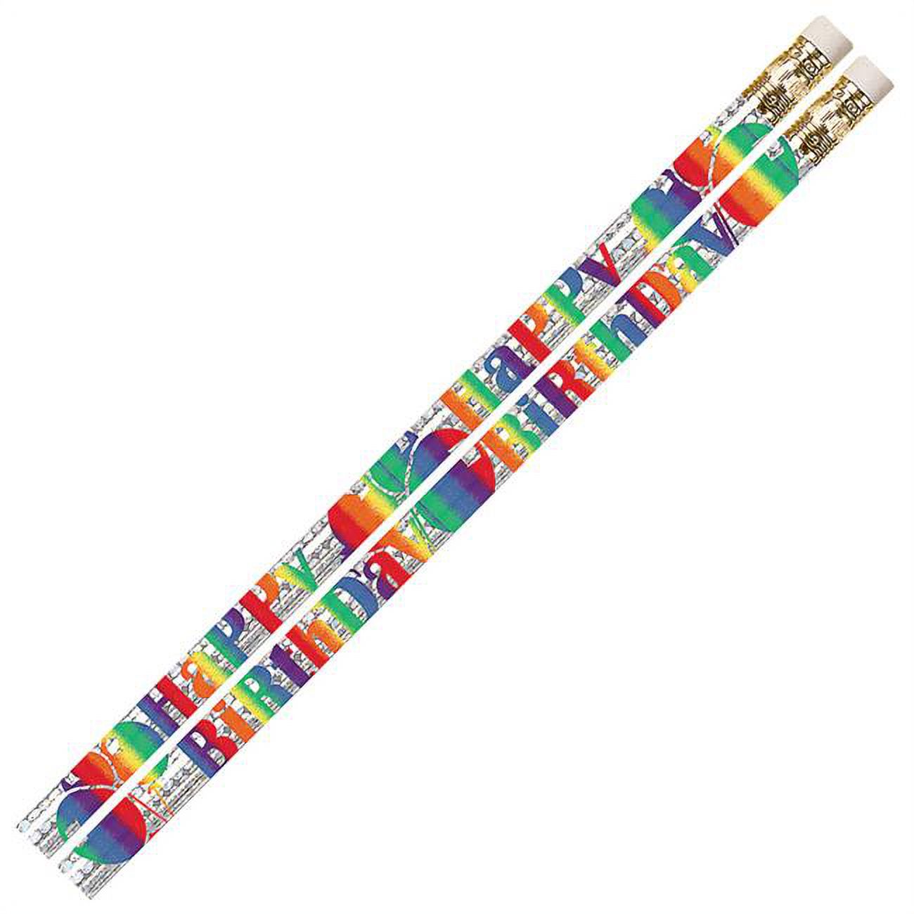 Musgrave Pencil MUS1356D-12 Birthday Blitz Motivational Fun Pencils - 12 Dazon