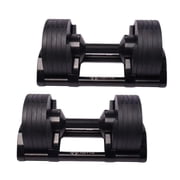 Probell 550 Adjustable Dumbbells - Motv8 Probell 550s, 5lbs - 50lbs Adjustable Free Weight Dumbbells for Men and Women - Strength Training and Fitness (Blackout Pair)