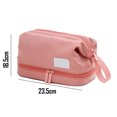 thumbnail image 2 of Makeup Bag with Compartments Travel Cosmetic Pouch,Portable Zip Makeup Toiletries Organizer, 2 of 5