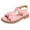 Pink, variant on Kids Girls Sandals Open Toe Ankle Strap Dress Shoes Wedding Party For Toddler Kids Bowknot Princess Shoes Girls Sandals White 31/7 Y—8 Y