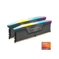 thumbnail image 1 of CORSAIR Vengeance RGB 32GB (2 x 16GB) 288-Pin PC RAM DDR5 6000 (PC5 48000) Desktop Memory Model CMH32GX5M2N6000Z30, 1 of 5