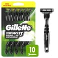 thumbnail image 1 of Gillette Mach3 Sensitive Men’s Disposable Razors, 1 of 15
